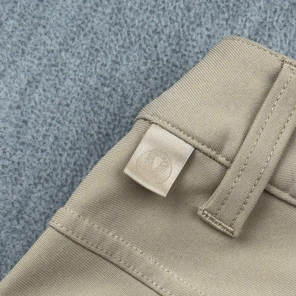 Lululemon Pants Men 38 Beige ABC Slim Fit 30"‎ Warpstreme Flat Front M5972S - Picture 10 of 13